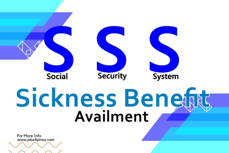  How To Avail SSS Sickness Benefit Jobs 4 Pinoy