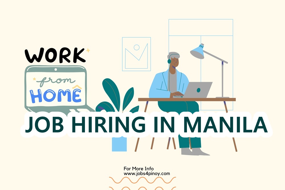 Work from Home Job hiring in Metro Manila